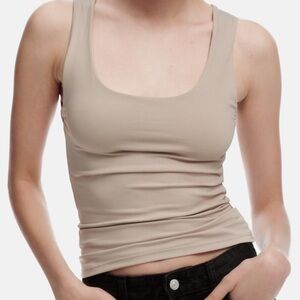 ZARA Beige Sleeveless Tank Top